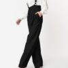 Pinstripe Thelma Suspender Trousers by Unique Vintage - Image 2