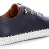 Lexi Flexible Leather Shoes in Navy - Image 4