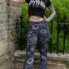 Black White  Floral Flares by Run and Fly - Image 6