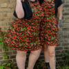 Red Panda Stretch Twill Pinafore by Run and Fly - Image 5