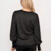 Black Glitter Balloon Sleeve Jumper by Sarta MSH - Image 4