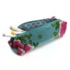 Blue & Pink Velvet Botanical Zip Pouch by POM - Image 2