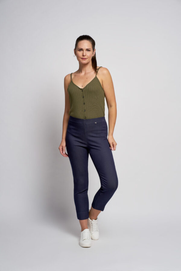 Denim Ankle Grazer Trousers by Pinns