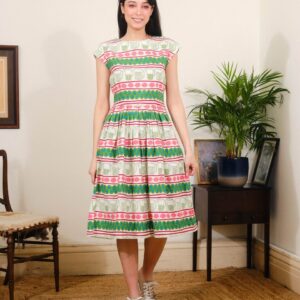 Gina Dress in Lemonade Print by Pretty Vacant