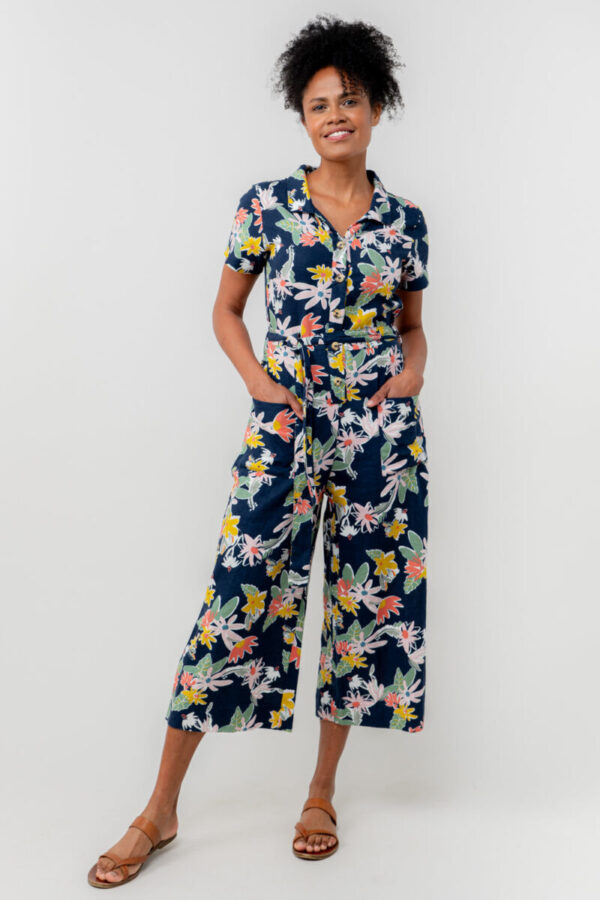 Josie Linen Blend Jumpsuit by Lily & Me