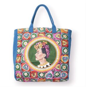 Frida Large Canvas Tote Bag