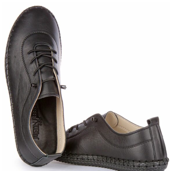 Lexi Flexible Leather Shoes in Black