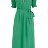 Carlotta Green Folk Embroidery Midi Dress by Sugarhill Brighton - Image 4