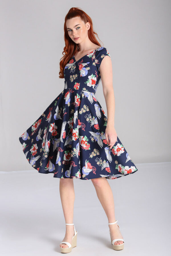 Misa Midi Swing Dress by Hellbunny