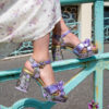 Summer Stroll Lilac Floral Shoes by Irregular Choice - Image 2