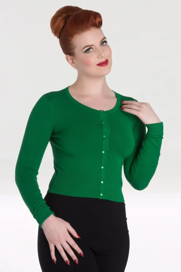 Hellbunny Paloma Green Cardigan