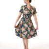 Tiki Green 1940's Shirt Dress by Pretty Retro - Image 7