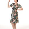 Tiki Green 1940's Shirt Dress by Pretty Retro - Image 6