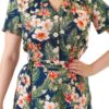 Tiki Green 1940's Shirt Dress by Pretty Retro - Image 3