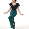 Teal Retro Swing Trousers by Pretty Retro - Image 4