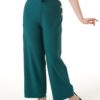 Teal Retro Swing Trousers by Pretty Retro - Image 3