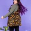 Run & Fly Highland Cow Stretch Twill Pinafore - Image 5