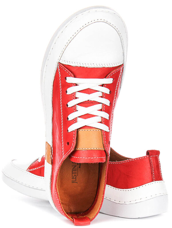 Sammy Red Leather Shoes by Justin Reess