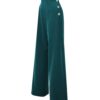 Teal Retro Swing Trousers by Pretty Retro - Image 2