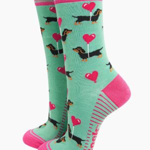Sausage Dog Dachshund Bamboo Socks by Sarta MSH