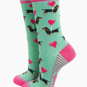 Sausage Dog Dachshund Bamboo Socks by Sarta MSH