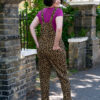 Rebel Romance Leopard Stretch Twill Dungarees - Image 6