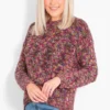 Wyatt Wool Blend Jumper - Berry, Speckled by Sarta MSH - Image 2
