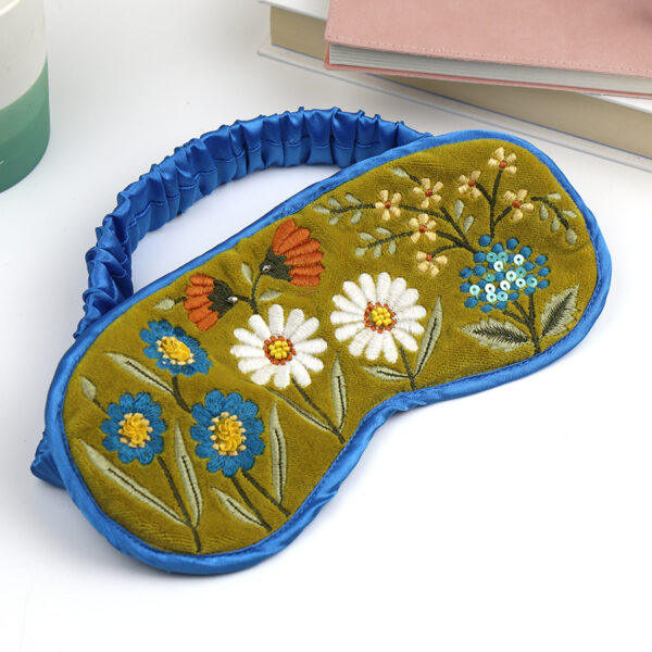 Chartreuse velvet Sleep Mask by POM