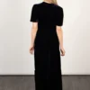 Roxy Tiered Maxi Dress - Navy Blue, Velvet by Sarta - Image 2