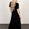 Roxy Tiered Maxi Dress - Navy Blue, Velvet by Sarta - Image 3