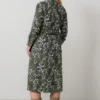 Anya Cotton Pincord Midi Shirt Dress Moss by Lily & Me - Image 4