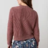 June Ribbed Knit Cardigan Antique Rose by Lily & Me - Image 4
