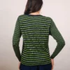 Pretty Vacant Stripe Sweater in Green - Image 2