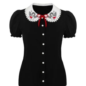 Cupid Blouse by Hellbunny