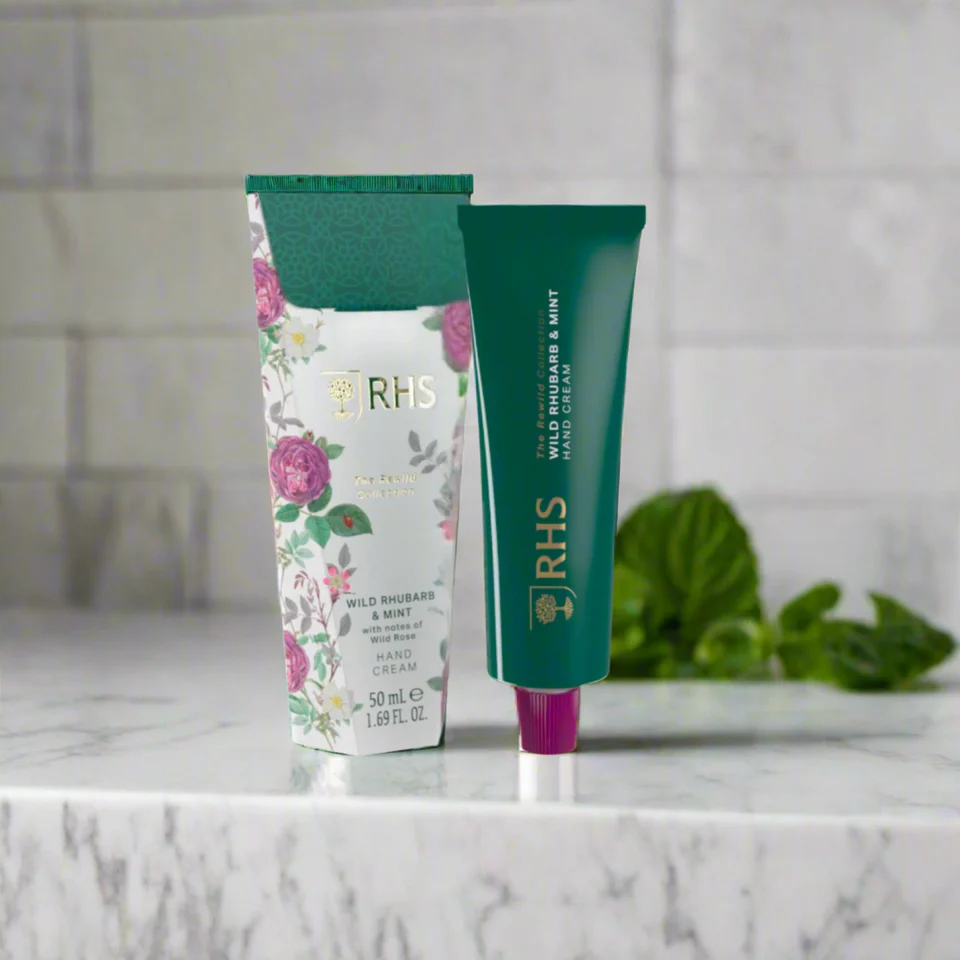 RHS Wild Rhubarb & Mint Hand Cream 50ml
