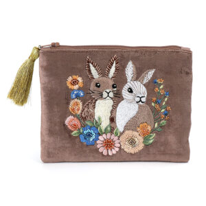 Bunnies Velvet Make Up Bag by POM