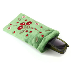 Cherries Velvet Glasses Case by POM