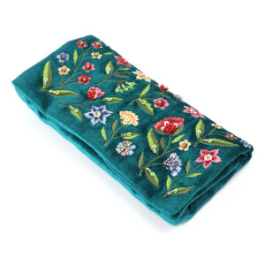 Teal Velvet Jewellery Roll by POM