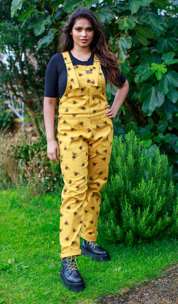 Bee Twill Stretch Dungarees by Run and Fly