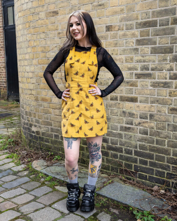Bee Cord Pinafore by Run and Fly