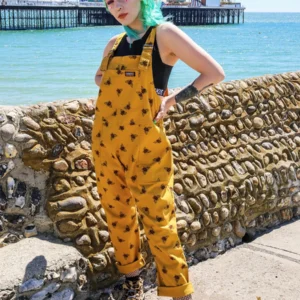 Bee Twill Stretch Dungarees by Run and Fly