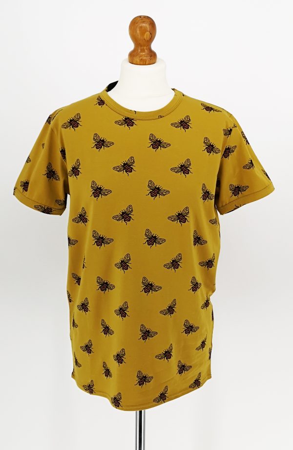 Gold Bee T Shirt by Run and Fly