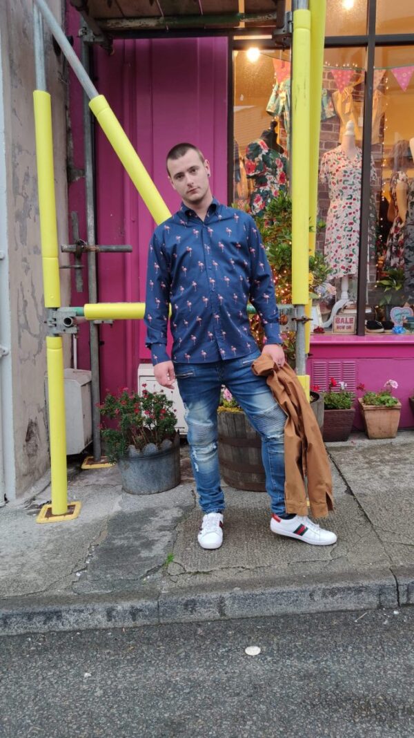 Flamingo Shirt with Long Sleeves by Run and Fly