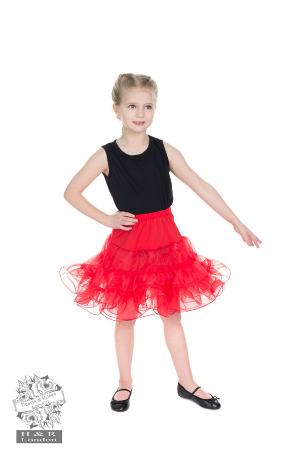 Kids Red Petticoat