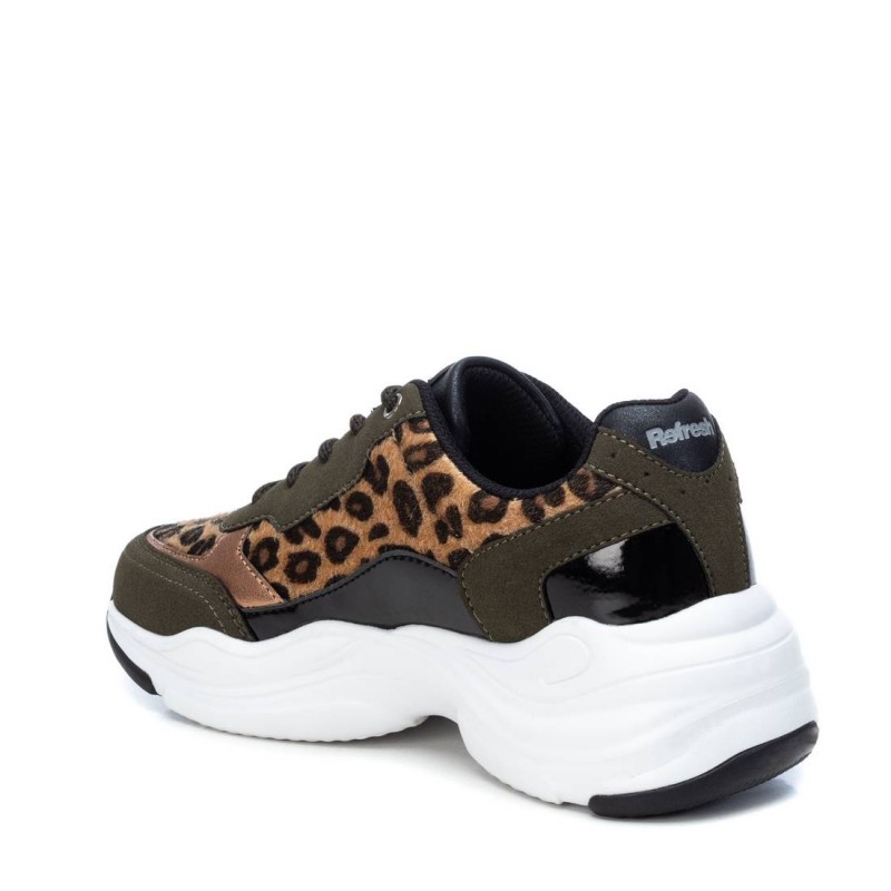 xti leopard print trainers