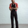 Chet Rock Mens Black Rockabilly Jeans 32" or 34" Leg - Image 2