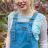 Blue Stonewash Stretch Denim Dungarees by Run and Fly - Image 5