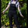 Kick Flare Stretch Denim Dungaree by Run & Fly - Image 3