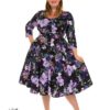 Faye Floral Swing Dress by Hearts and Roses sizes 8-26 - Image 2