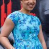 Cherry Blossom Blue Tea Dress in Cotton from Run and Fly - Image 2